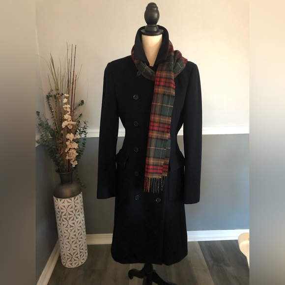 COPY - Brooks Brothers Double Breasted Coat (scarf not included) - Picture 1 of 4